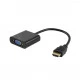 HDMI na VGA adapter + audio adapter, kablovskiInstalaciona oprema HDMI na VGA adapter + audio adapter, kablovskiInstalaciona oprema
