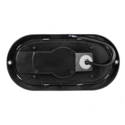 LED ovalna brodska lampa 18W crna