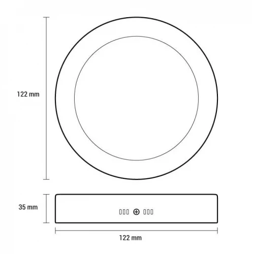 LED panel lampa 6W dnevno svetlo nadgradni ProstoLed paneli LED panel lampa 6W dnevno svetlo nadgradni ProstoLed paneli