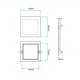LED panel ugradni kvadratni 6W toplo bela bojaLed paneli LED panel ugradni kvadratni 6W toplo bela bojaLed paneli