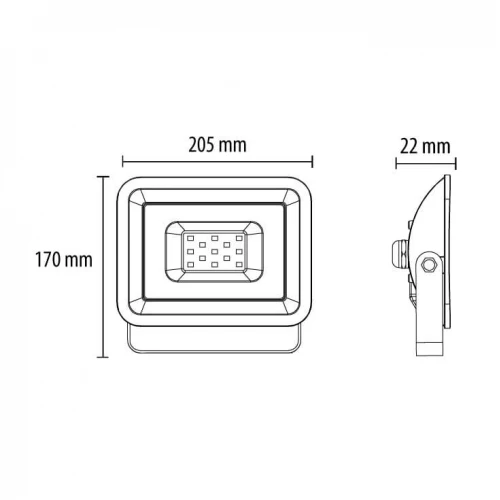 LED reflektor crni 50W prostoLed reflektori LED reflektor crni 50W prostoLed reflektori