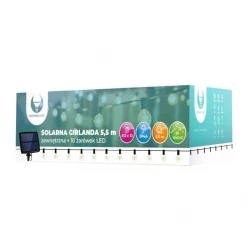 Solarni panel sa 10 sijalica E12, 5.5m