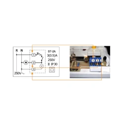 Eurovik mehanički termostat ST-2A za grejna tela 10-30°C 250V 3A