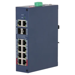 Dahua CHS4212-8GT očvrsnuti cloud gigabitni PoE switch 12 portova sa SFP i DIP 110W