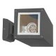 M032 A Max.60W antracit siva IP44 2xE27 lampa zidna Mitea Lighting