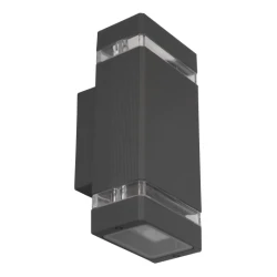 M035 A Max.35W antracit siva IP44 2xGU10 lampa zidna Mitea Lighting
