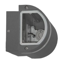M038 Max.35W antracit siva IP44 1xGU10 lampa zidna Mitea Lighting