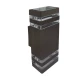 M035 II B Max.2x35W braon IP44 2xGU10 dva reda zidna lampa Mitea Lighting