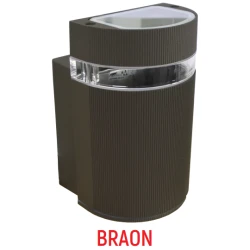 M038 B Max.1x35W braon IP44 1xGU10 zidna lampa Mitea Lighting