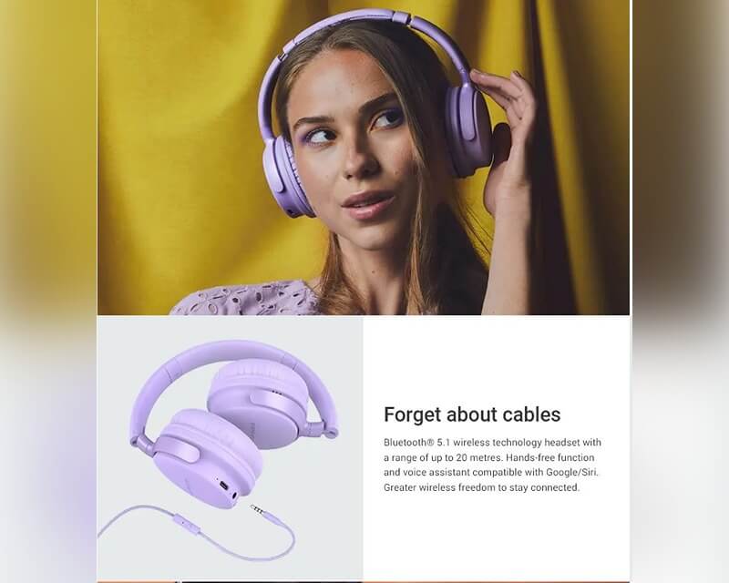 Bežične slušalice Style 3 Lavender ljubičaste - Slušalice