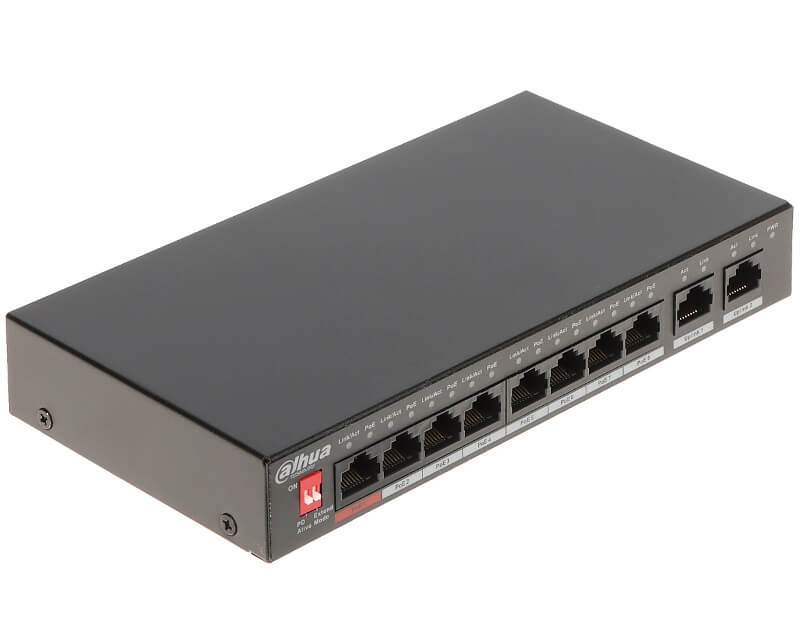 DAHUA PFS3010-8ET-96-V2 8port Fast Ethernet PoE switch - Ethernet PoE svičevi