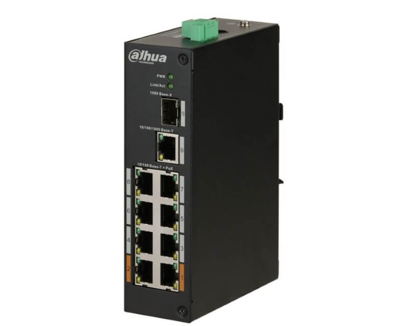 DAHUA PFS3110-8ET-96-V2 8port Unmanaged PoE switch - Ethernet PoE svičevi