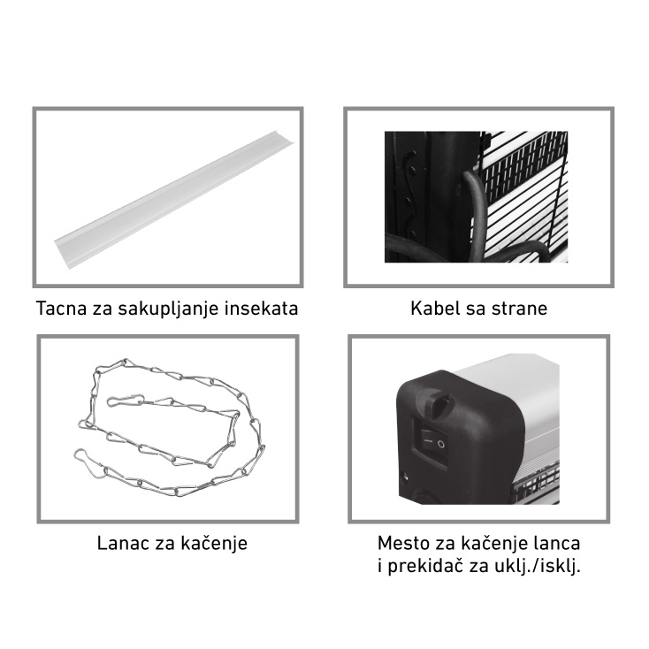 Električna zamka za insekte 2x10W - Ostala oprema
