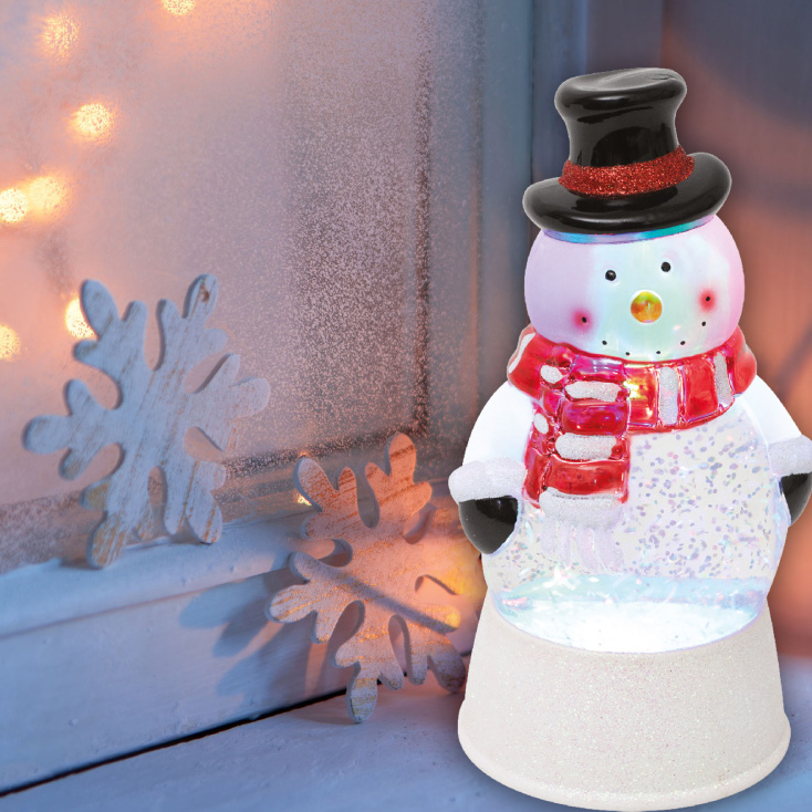 Fenjer Sneško sa efektom padanja snega i LED diodom - Dekorativna rasveta