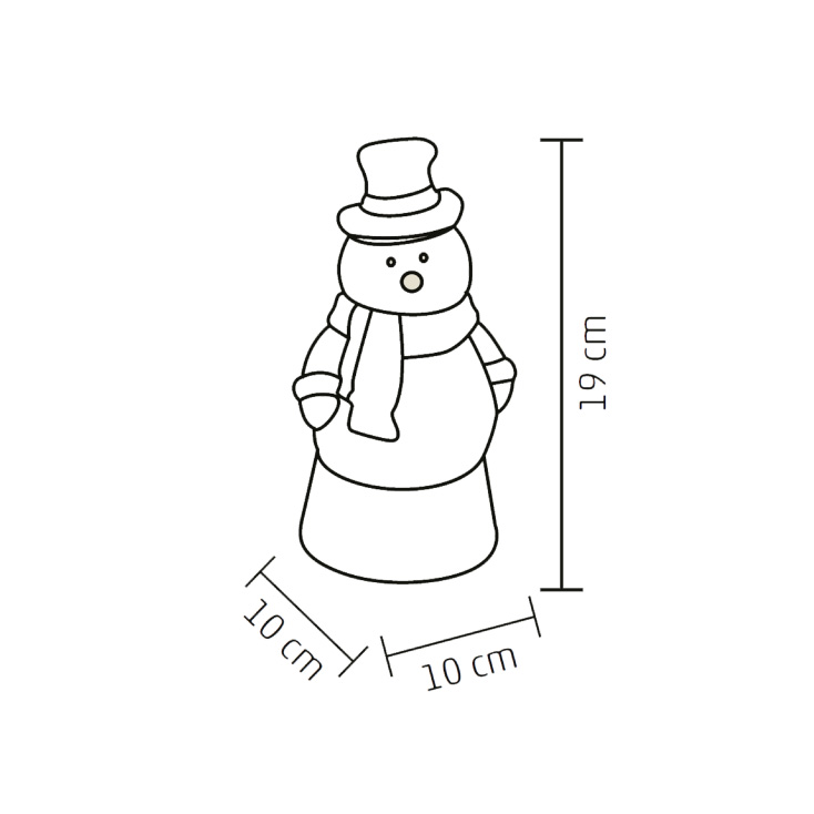 Fenjer Sneško sa efektom padanja snega i LED diodom - Dekorativna rasveta