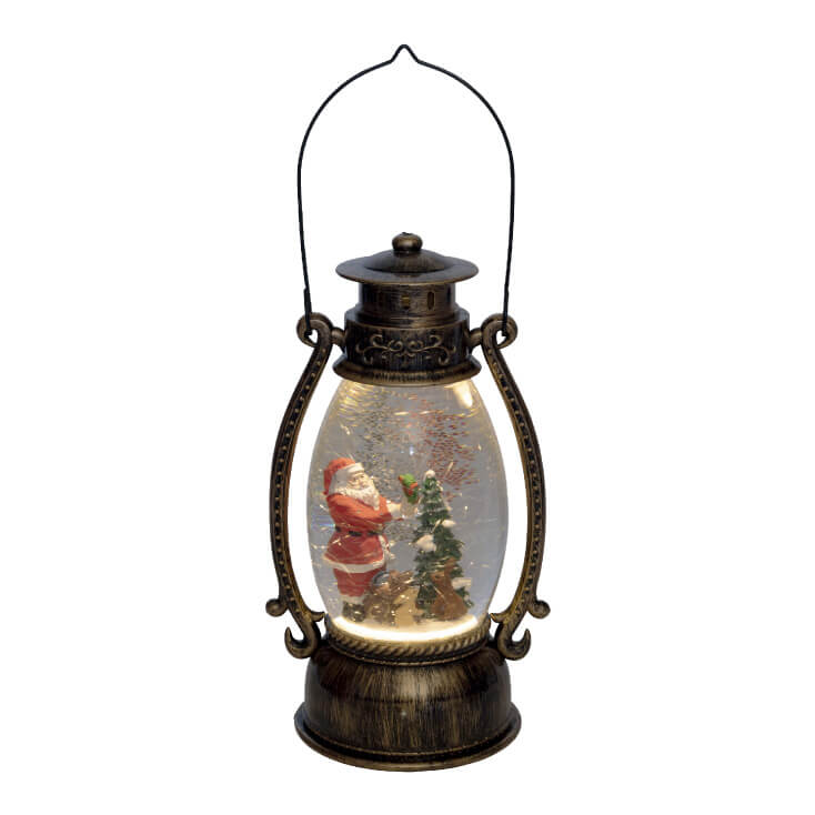 Fenjer sa efektom padanja snega i LED diodom - Dekorativna rasveta