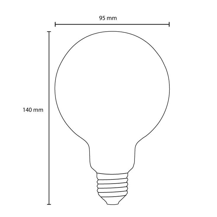 Filament LED sijalica dimabilna toplo bela 6W - Led sijalice