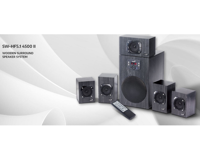 GENIUS SW-HF5.1 4500 v2 crni zvučnici - Zvučnici