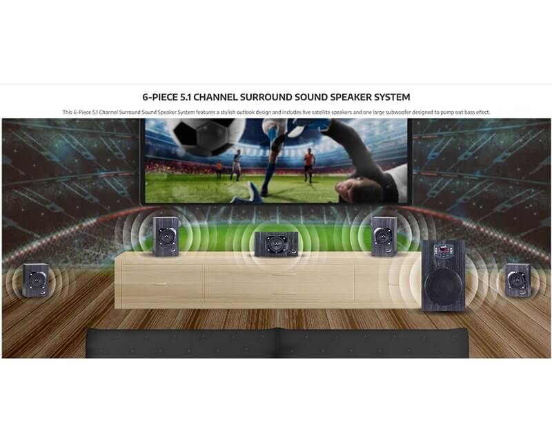 GENIUS SW-HF5.1 4500 v2 crni zvučnici - Zvučnici