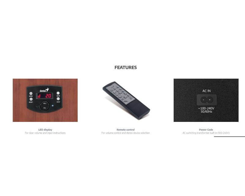 GENIUS SW-HF5.1 4600 v2 wood zvučnici - Zvučnici