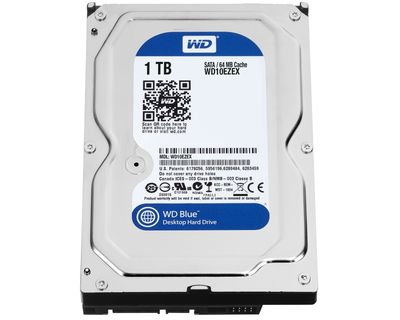 Hard disk WD 1TB WD10EZEX Blue - Hard disk za video nadzor