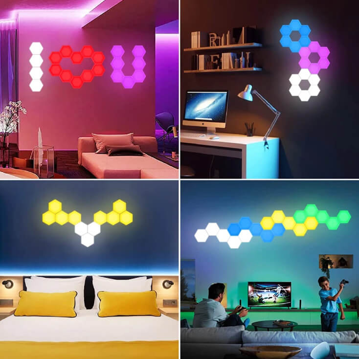Heksagon RGB LED set - Dekorativna rasveta