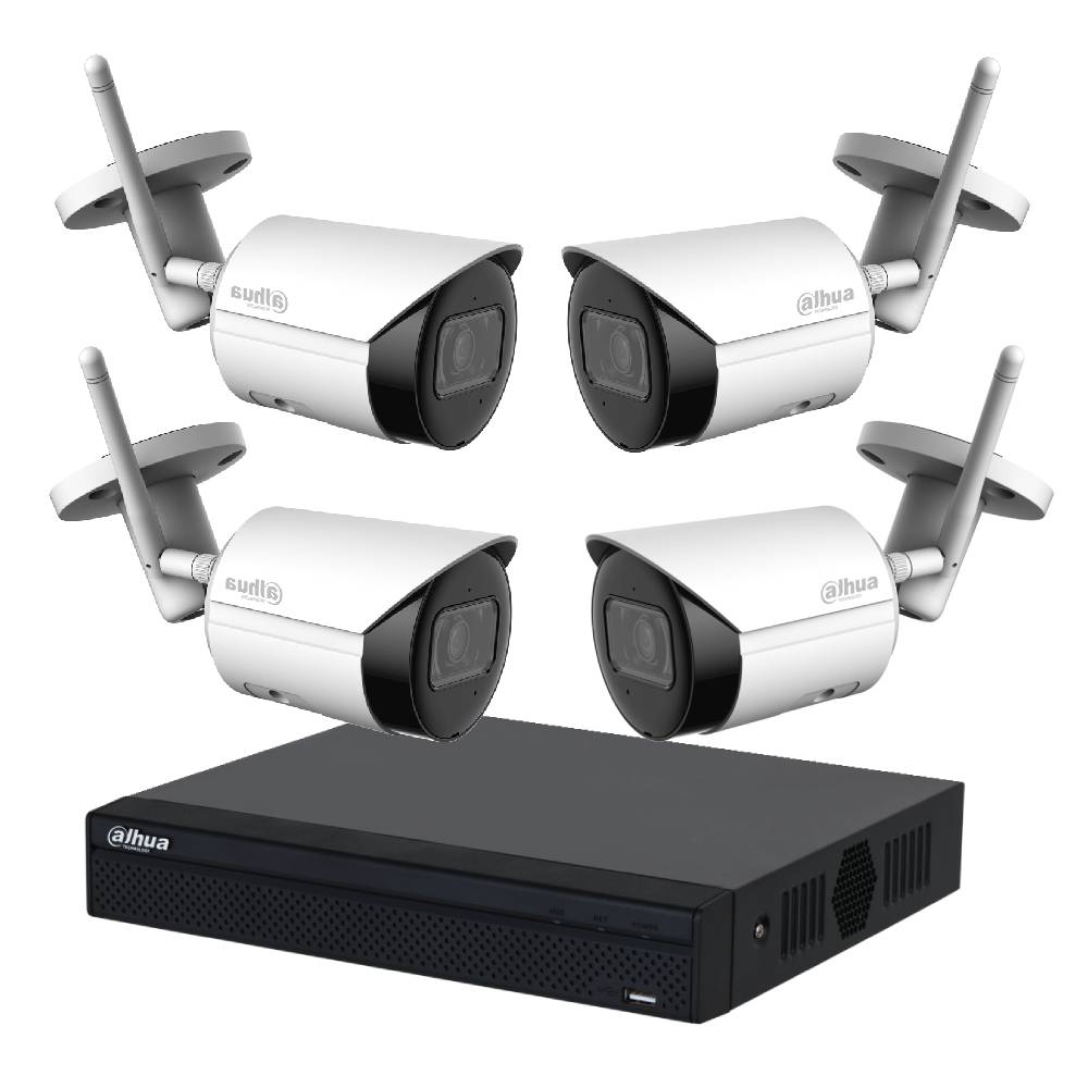 Komplet video nadzora Dahua sa 4 bežične bullet kamere - Kompleti za video nadzor