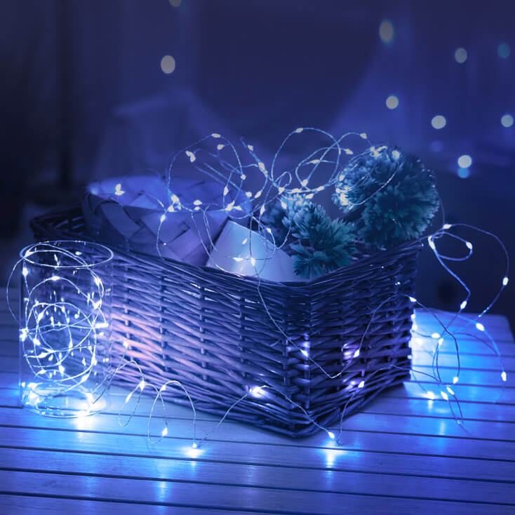 Lampice za jelku sa 100 LED dioda dnevno svetlo - Dekorativna rasveta