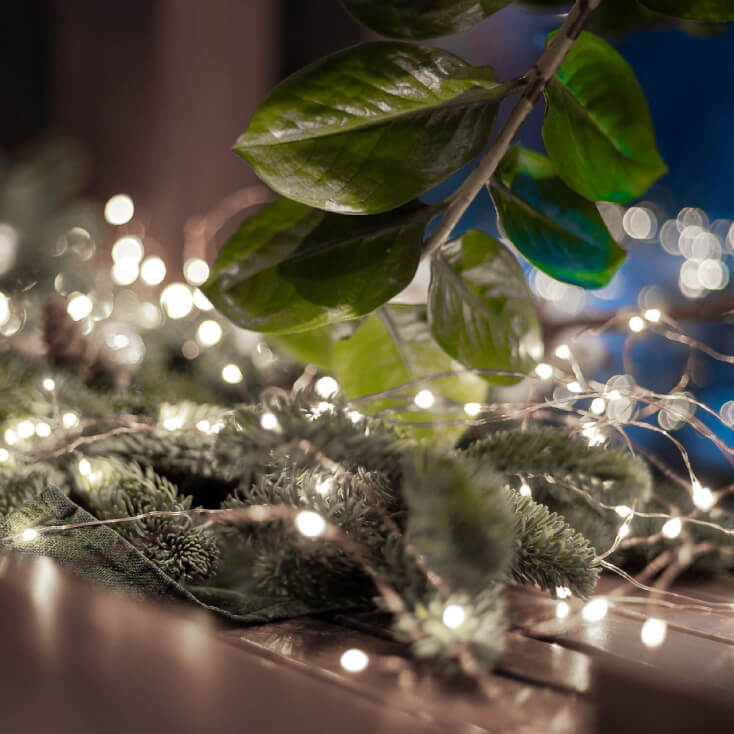 Lampice za jelku sa 20 hladno belih LED dioda -