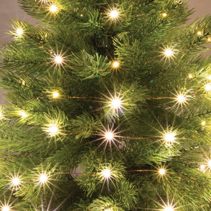 Lampice za jelku sa 20 toplo belih mikro LED dioda - Dekorativna rasveta