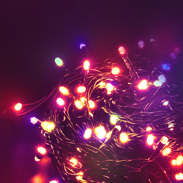 Lampice za jelku sa 200 RGB LED dioda -