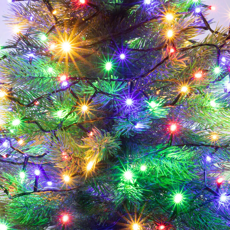 Lampice za jelku sa 200 višebojnih LED dioda - Dekorativna rasveta