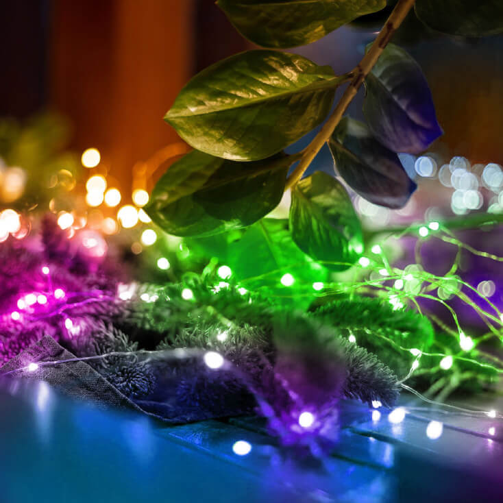 Lampice za jelku sa 30 višebojnih LED dioda -
