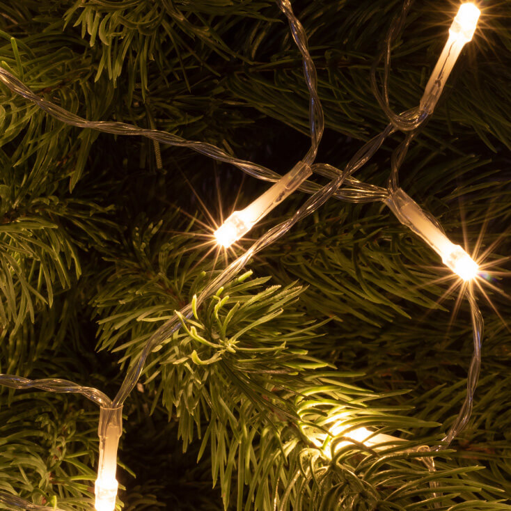 Lampice za jelku sa 50 toplo belih dioda -