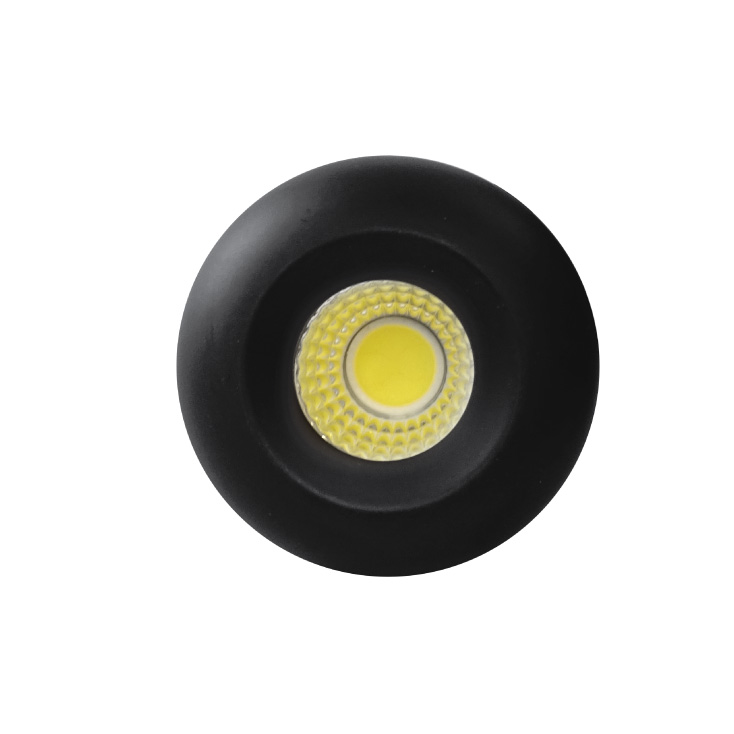 Ugradna LED lampa 3W dnevno svetlo crna - Led spotovi