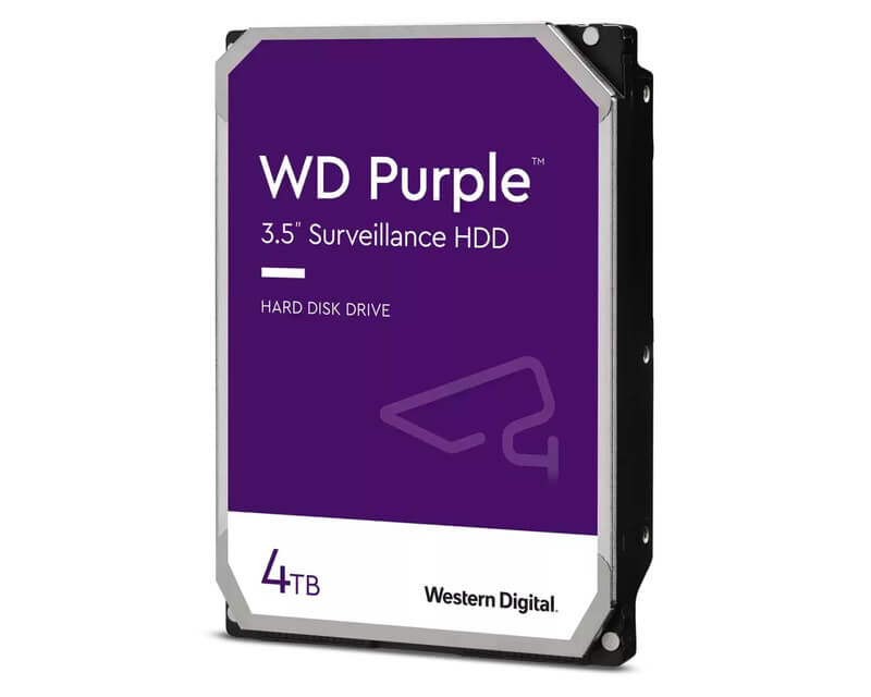 Purple hard disk WD 4TB 3.5 inča SATA III IntelliPower - Hard disk za video nadzor