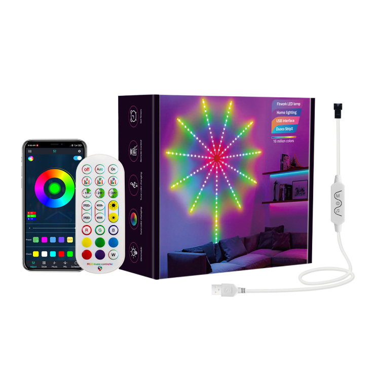 RGB LED vatromet sa daljinskim u BT 10x0.3 m - Led trake