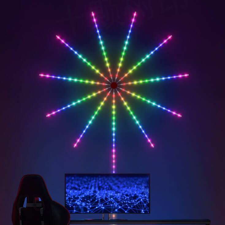 RGB LED vatromet sa daljinskim i BT 10x0.5 m - Led trake