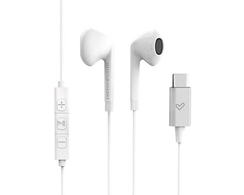 Slušalice sa mikrofonom Smart 2 tip C bele - Slušalice
