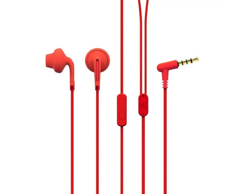 Slušalice sa mikrofonom Style 2+ Raspberry crvene - Slušalice