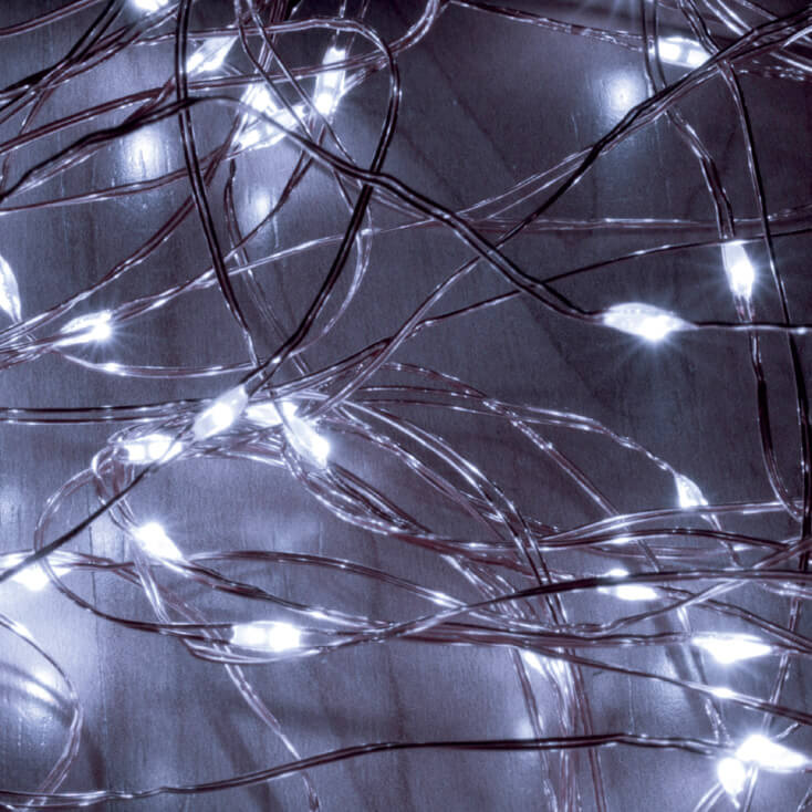 Svetleći niz sa 200 hladno belih LED dioda -