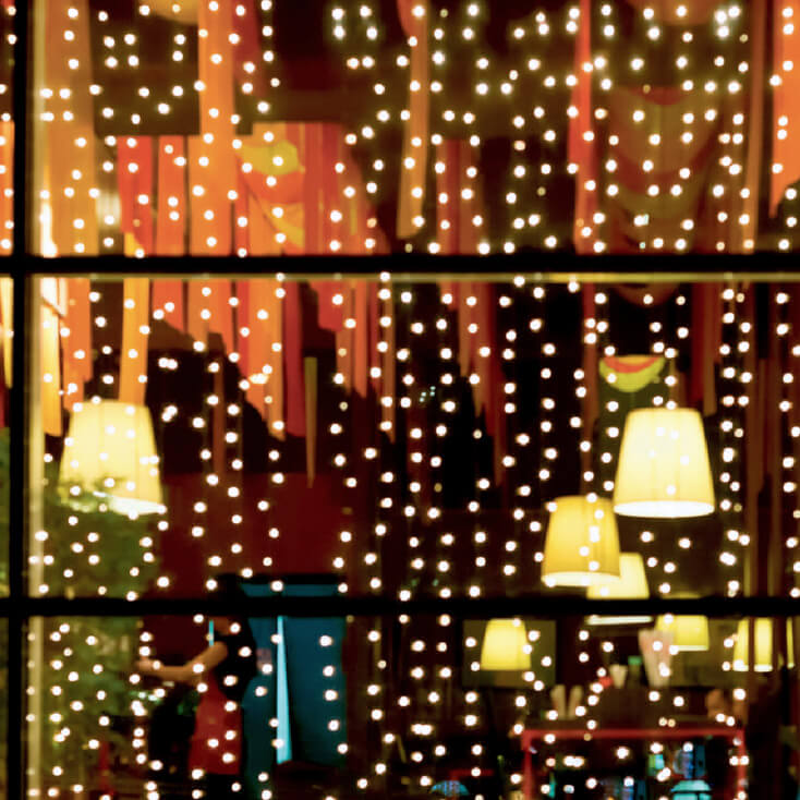 Svetleći niz sa 400 hladno belih LED dioda -