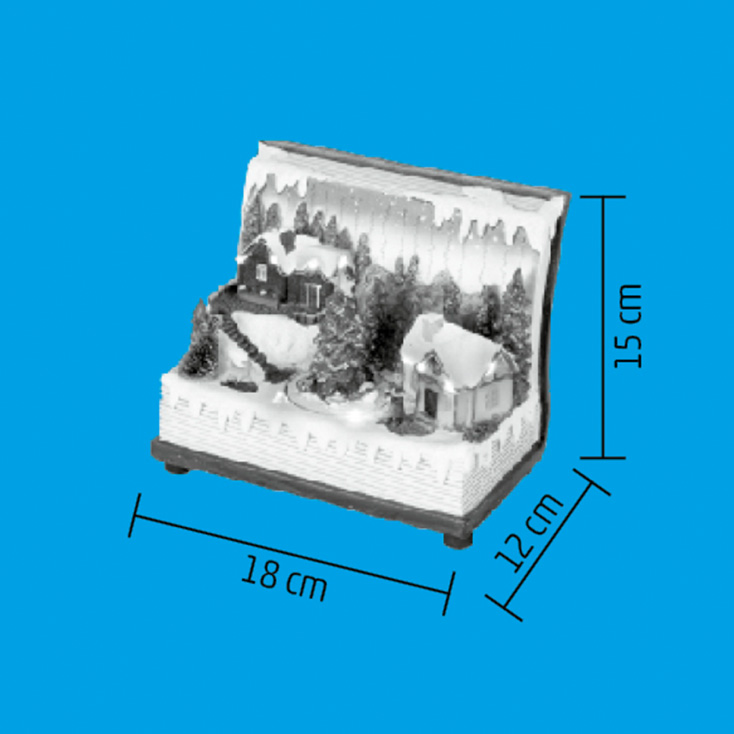 Svetleća LED diorama "knjiga" - Dekorativna rasveta