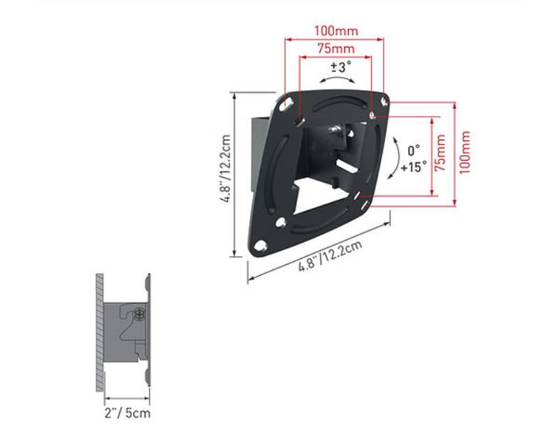 TV zidni nosač BARKAN E110.B LCD 13-29 inča - TV nosači