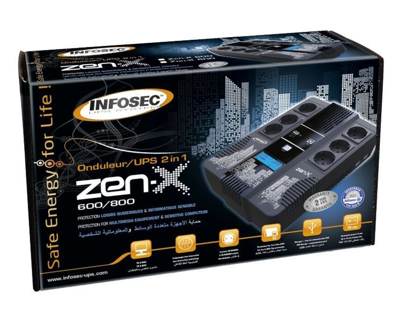 UPS INFOSEC COMMUNICATION Zen-X 800 FR/SCHUKO - Pretvarači napona