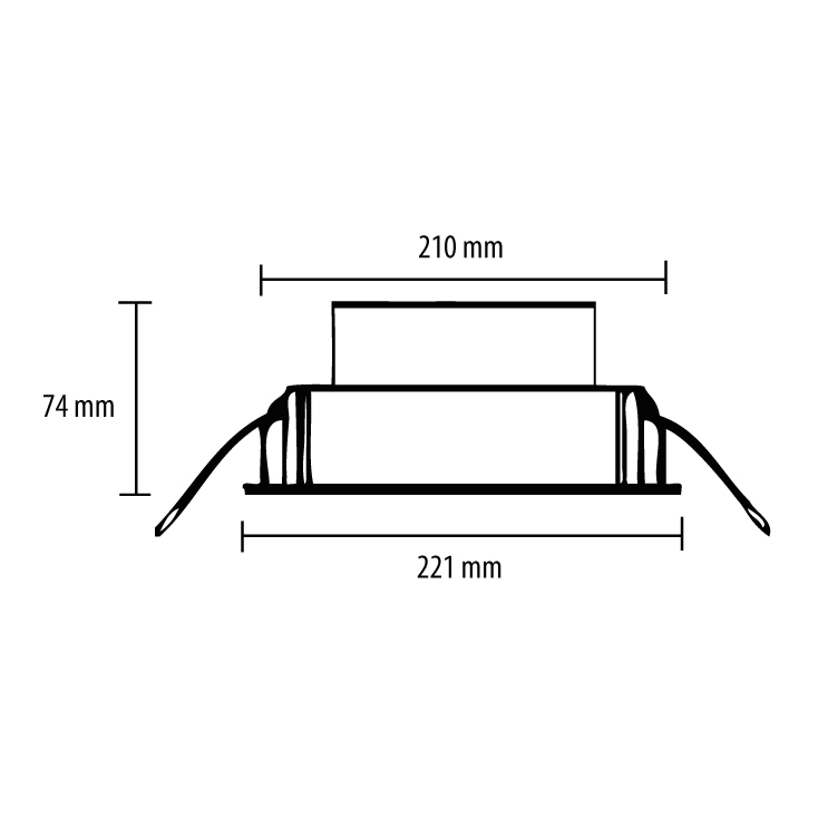 Ugradna LED lampa 30W dnevno svetlo - Led spotovi