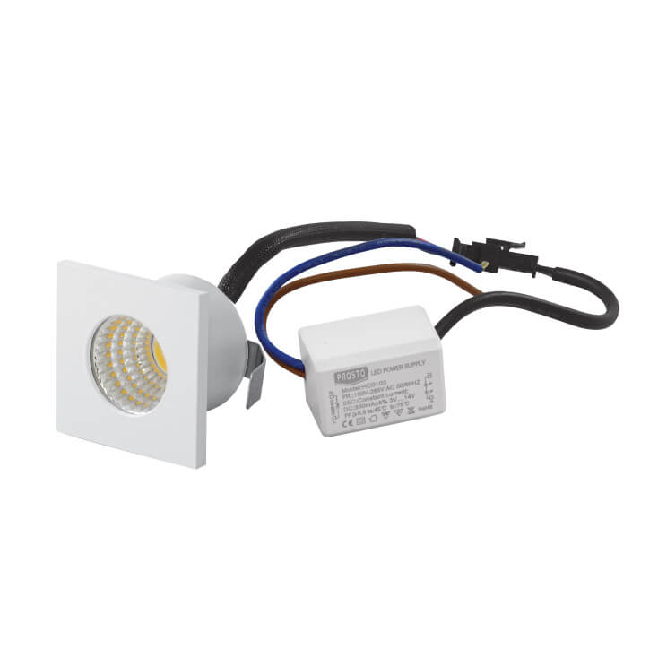 Ugradna LED lampa 3W toplo bela COB - Led spotovi