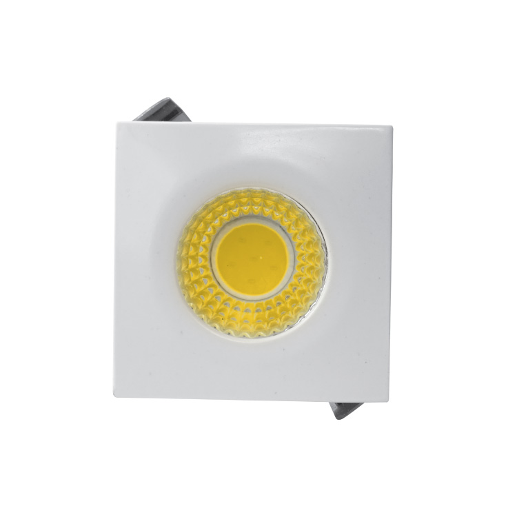 Ugradna LED lampa 3W toplo bela kocka - Led spotovi