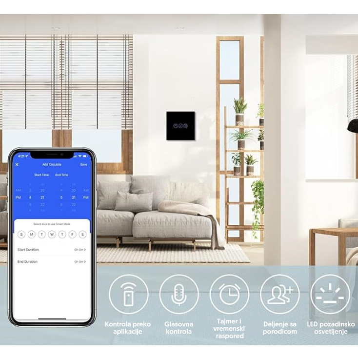 Wi-Fi smart prekidač za roletne - Ostala oprema