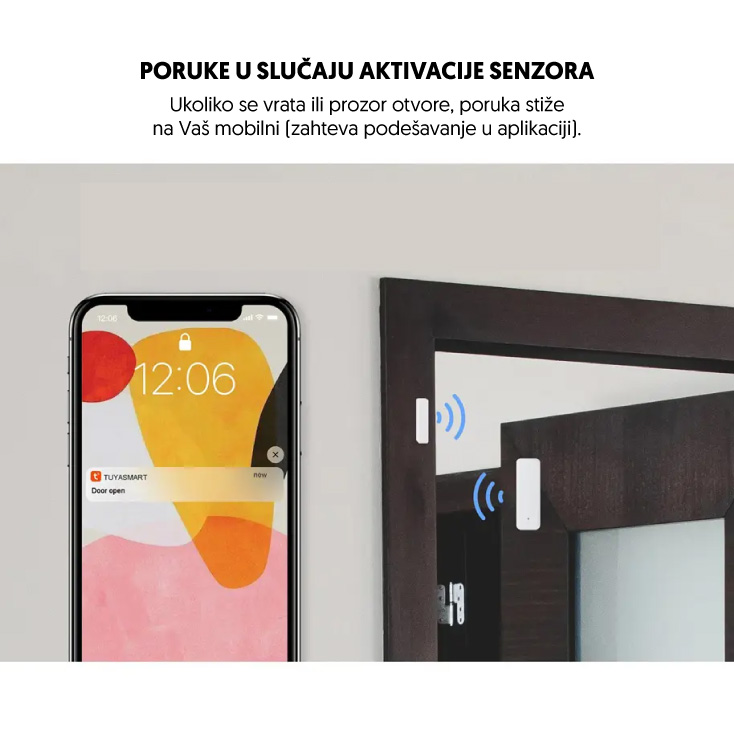 Wi-Fi smart prekidač za vrata i prozore - Alarm
